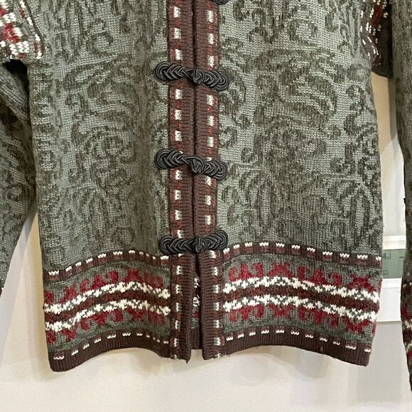 Nordic‎ Design Sweater Cardigan Wool Blend Womens Sz Small EUC - Picture 3 of 14
